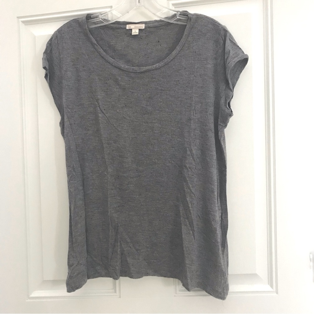 GAP Heather Gray Slub TEE *Super Soft*